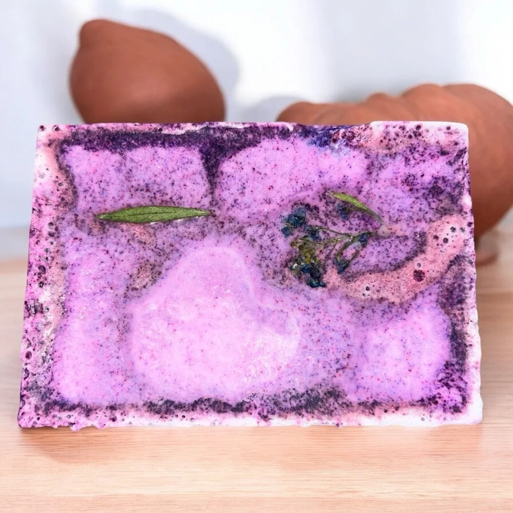 Sweet lavender HANDMADE soap DONKEY milk & coconut oil 2x3 inch 4oz